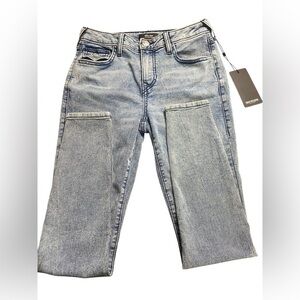 True Religion Jennie Curvy MidRise Super Skinny Jeans size 26 NWT